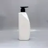 Garrafa Pet de 500ml com Ombro Reto e Dispenser Pump para Higiene Pessoal, Gel de Banho, Shampoo e Embalagens Cosméticas