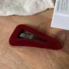 Pasador de Terciopelo Colorido Forma de Gota de Agua para Mujer 2025 Nuevo Elegante Flequillo Pinza BB Adorno para el Cabello Pinza Lateral Accesorios para el Cabello