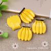 DIY resina plátano arena movediza pegamento cremoso DIY accesorios para funda de teléfono móvil accesorios de fruta plátano simulación pasador de pelo DIY