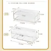 Elásticos de cabelo transparentes de mesa, presilhas de cabelo, tiaras, acessórios de cabelo, caixa de joias, caixa organizadora de acessórios de cabelo para crianças