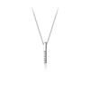 Collar de Plata de Ley s925 para Mujer Moda Simple Elegante Colgante de Una Palabra Pequeño Fresco Dulce Personalidad Nicho Cadena para Clavícula para Verano