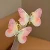 Nuevo Pasador de Mariposa Móvil para Niños Tocado Pasador de Mariposa Tridimensional Antiguo Lateral Móvil Súper Hada Mariposa Degradada