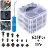 Caja de 625 Piezas de Clips 16 Tipos de Clips de Empuje para Coche Kits de Sujetadores de Plástico Remaches de Promoción Automática
