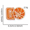 Novo adesivo de tecido bordado de basquete de desenho animado esportivo, etiqueta de tecido, acessório de vestuário, patch bordado para computador em estoque, atacado
