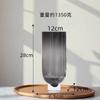 Vaso de Vidro Grande Cinza Alto Moderno Minimalista Criativo para Decoração Hidropônica de Mesa em Modelos de Casas, Pousadas e Vilas