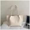 Moda transfronteriza, bolso tote liso de alta gama para mujer, gran capacidad, casual y elegante, bolso de axila, versátil para ir al trabajo, bolso de hombro