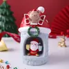 Venta caliente de nuevos productos transfronterizos: Portalápices de casa de Navidad con luz, caja de almacenamiento, regalo para estudiante, portalápices de resina, adorno de almacenamiento de escritorio