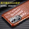 Funda para teléfono OPPO Reno8 8PRO con estampado de piel de cocodrilo, paquete de media pieza, Reno8Pro + funda protectora de cuero