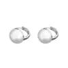 Brincos de Pérola Franceses para Mulheres, Modernos, Versáteis, Brincos de Luxo Acessível, Design Nicho Redondo Plano, High-End, Brincos Elegantes e Populares