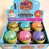 Bestseller transfronterizo Halloween gelatina de frutas squishy, juguete antiestrés de rebote lento, bolsa con cara sonriente de cuentas pop squishy con purpurina