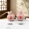 Exquisito Mini Sachet de Artemisa Bendición Zen Regalo Colgante para Teléfono Colgante para Coche Empaque de Tarjeta de Papel Sachet