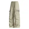 Pantalones Casuales Nuevos de Primavera y Verano para Acampar en la Montaña, Senderismo, Pareja, Pantalones de Carga, Hielo, Hielo, Seda, Pantalones de Seda de Hielo, 3D