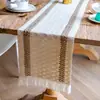 A NOSOTROS. Mantel de Mesa con Borlas Transfronterizo Lino Grueso Algodón Ganchillo Decoración de Fiesta Bandera Larga de Mesa Fábrica