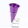 Bar Talheres Suporte para Frango Frito e Batatas Fritas Snack em Forma de Cone Preto Suporte para Molho de Cabeça Única com Copo de Cerâmica para Mesa de Jantar