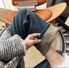 Entrei na loja de olhos fechados na série! Calça Jeans Elástica de Quatro Lados para Primavera e Outono Feminina Versão Estreita Emagrecimento Perna Reta Perna Reta Perna Larga Calças