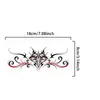 Pegatinas de tatuaje de línea oscura en espiral, impermeables y duraderas, patrones sexys simétricos para niñas, tatuajes falsos para parejas, para piernas y pecho