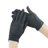 Guantes de ciclismo para mujer, primavera, verano y otoño, bordados, spandex, negro y blanco, rendimiento, etiqueta de baile, elásticos, finos, protección solar