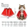 Venta Caliente de Fábrica Encaje Navideño Capa para Mascota Pajarita Disfraz de Capa para Perro Gato Ropa al por Mayor