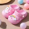 Pantuflas de verano para niños directas de fábrica, sandalias para niños y niñas, antideslizantes al por mayor, zapatos de agujeros para bebés, dibujos animados, lindos