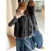 Conjunto de Ropa para Niñas Otoño 2026 Estilo Nuevo Camiseta de Manga Larga Infantil, Jeans, Chaleco de Cuero Set de Tres Piezas para Niños Mayores Estilo Coreano