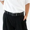 Fábrica de Cinturones Wenzhou Venta al por mayor de Cinturones para Hombre, Cinturones para Hombre Casual de Negocios con Hebilla Giratoria, Cinturones de Cuero Simples y Versátiles para Hombre
