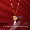 Colar Original de Prata Pura S999 com Pingente de Moeda de Pônei, Brincos do Ano do Zodíaco, Anel Elegante de Luxo Leve de Alta Qualidade, Atacado