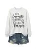 Moletom Feminino Casual Confortável Versátil Europeu e Americano eBay Amazon Meus Pessoas Favoritas Chamam
