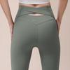 Calças de Macacão de Yoga Nu Feminino Cruzado Costas Bonitas High-end Justo Cintura Alta Levanta Bumbum Elástico Secagem Rápida Calças de Macacão Esportivo Fitness