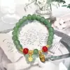 Sin Tabúes DIY Pulsera China de Flores Mariposas con Cuentas para Mujer con Buen Aspecto Pulsera Estilo Ins Regalo para Mejor Amiga Pulsera
