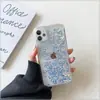 Arena movediza estéreo de diamante flash nuevo para celebridades de Internet para iphone 12Pro max XR XS