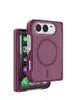 Adequado para capa de celular dobrável iPhone 18 Duo, capa protetora 18D magnética dobrável fosca cor sólida cobertura total anti-queda