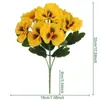 Flores de simulação transfronteiriças pansy de cinco pétalas phalaenopsis ornamentos de decoração para casa layout de cena de casamento flores artificiais atacado