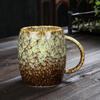 Taza de personalidad creativa, taza de cerámica simple de gran capacidad para hombres y mujeres, taza de café de estilo japonés para parejas, taza para beber con cambio de horno