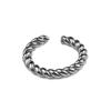 Anel de metal torcido para menina da moda coreana, design de nicho, anel aberto, blogueira de moda com joias