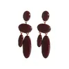 E15393 Nuevo Estilo Retro Color Sólido Aceite Goteado Esmalte Gota de Agua Borla Pendiente Pendientes Estilo Suave Accesorios de Pendientes para Mujeres
