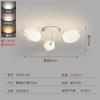 Luz Principal da Sala de Estar Simples Moderna Estilo Creme Popular Magnólia Luz Luxo Modelo Quarto Sala de Jantar Quarto Luminárias