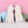 Crianças de 3 a 17 anos, crianças luvas infantis grossas à prova de frio, à prova d'água, à prova de vento, antiderrapantes, quentes, de algodão para neve para esqui, inverno