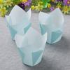 Venda Direta de Fábrica de Bandejas de Papel Revestido, Bandejas de Papel à Prova de Gordura, Forminhas de Papel Tulipa para Cupcakes, Produtos de Papel em Formato de Copo para Sobremesas no Atacado