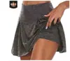 2023 Europa e Estados Unidos Amazon explosões básico verão feminino cor sólida falso duas peças shorts de legging à vista 13 cores