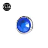 Pernos para Piel Planos F136 de Titanio 5A Europeos y Americanos, Accesorios de Cabeza de Clavo Incrustada, Pernos para Injertos de Piel, Joyería para Piercings con Rosca de 0.9/1.2