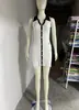 Novo Vestido de Tricô Primavera/Verão Transfronteiriço Casual com Cintura Lapela Bolso Emagrecedor Saia de Tricô para Mulheres