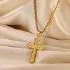Collares Cruzados Europeos y Americanos para Hombres y Mujeres, Acero de Titanio Diamante de Alta Calidad Incrustado Cadena Larga Accesorios, Joyería Simple de Moda al por Mayor