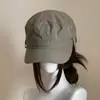 Boné de equitação estilo workwear, de qualidade de exportação, de secagem rápida, leve, respirável, cor sólida, simples, casual, versátil e elegante, com aba pequena