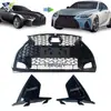 Adecuado para Lexus Is 23+ Versión Modificada Parrilla Deportiva + Marco para Luces Antiniebla + Marco para Matrícula