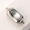 Hebilla de lingote de acero inoxidable, hecha a mano, para pulsera de perlas, collar, hebilla de eslabones, accesorios de joyería, hebilla de clip de acero de titanio