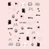 En stock Al por mayor Pegatinas para Uñas Artísticas Dulce Genial Gatito Dibujos Animados Gato Rojo de Internet Cachorro Infantil Diy Uñas Lindas de Graffiti