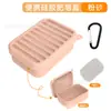 Porta Sabonete Grande Portátil com Tampa, Caixa de Sabonete com Drenagem, Caixa Selada para Viagem, Porta Sabonete Portátil para Viagem