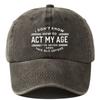Gorra de algodón lavado con estampado transfronterizo, gorra de papá mayor, gorra de béisbol retro de comercio exterior para hombre, gorra suave popular para el sol