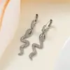 Xp17 Cross-Border Aliexpress Wish Brincos Populares Europeus e Americanos Mais Vendidos Brincos de Zircônia Azul Safira em Formato de Gota para Mulheres