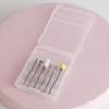 Cabeça de Reposição para Lixador Ferramenta para Nail Art Pré-processamento Russo Descarregamento de Armadura para Iniciantes Cabeça Redonda para Cutícula 6 Peças
